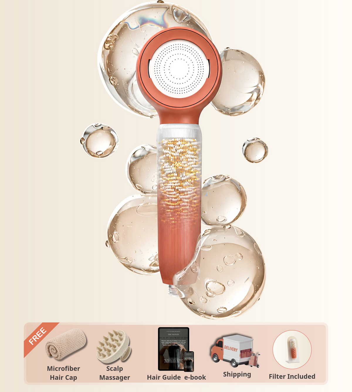 Keinzy™ Pure - Filtered Shower Head